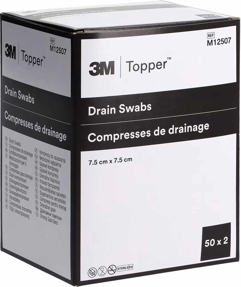 Topper Compr à fentes 10x10cm stérile 50 pcs. 2 pièces