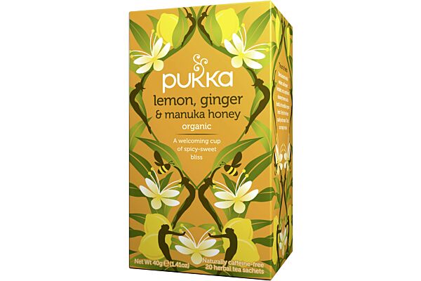 Pukka Citron Gingembre et Miel de Manuka Thé bio Btl 20 pièces Pukka Citron Gingembre et Miel de Manuka Thé bio Btl 20 pièces