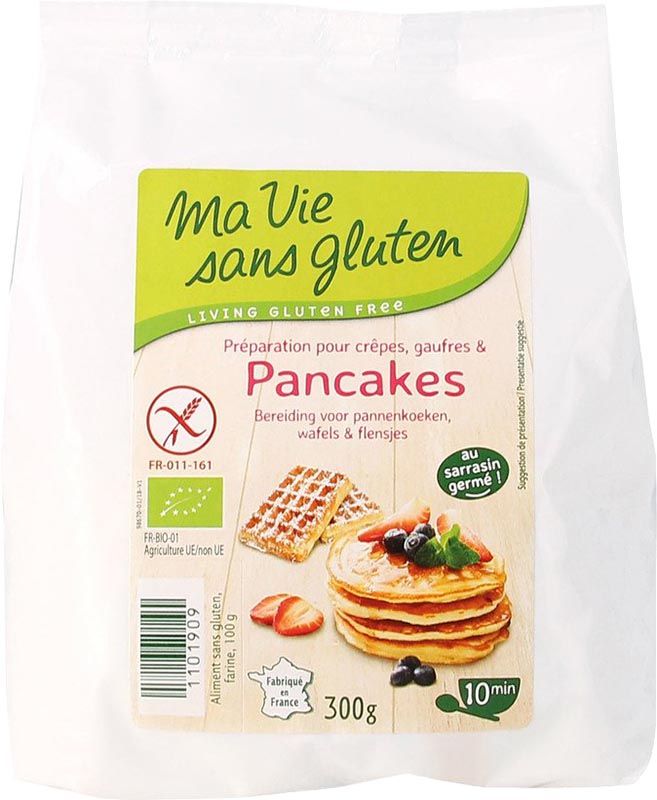 MA VIE S GLUT Mélange prêt à l'emploi Pancake sans gluten 300g