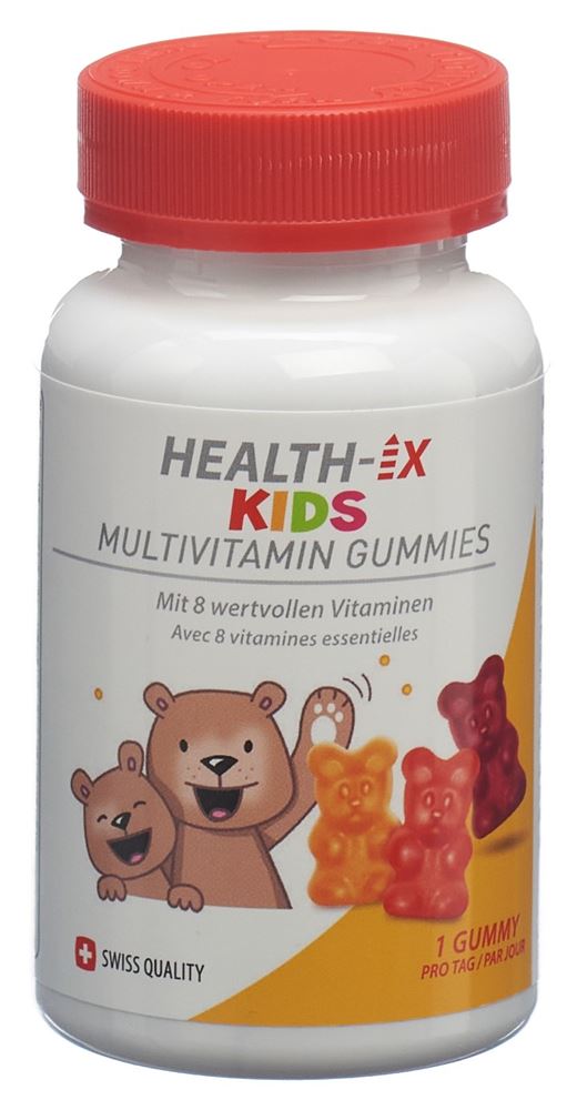 HEALTH-IX Multivitamines KIDS Gommes Ds 60 pièces HEALTH-IX Multivitamines KIDS Gommes Ds 60 pièces