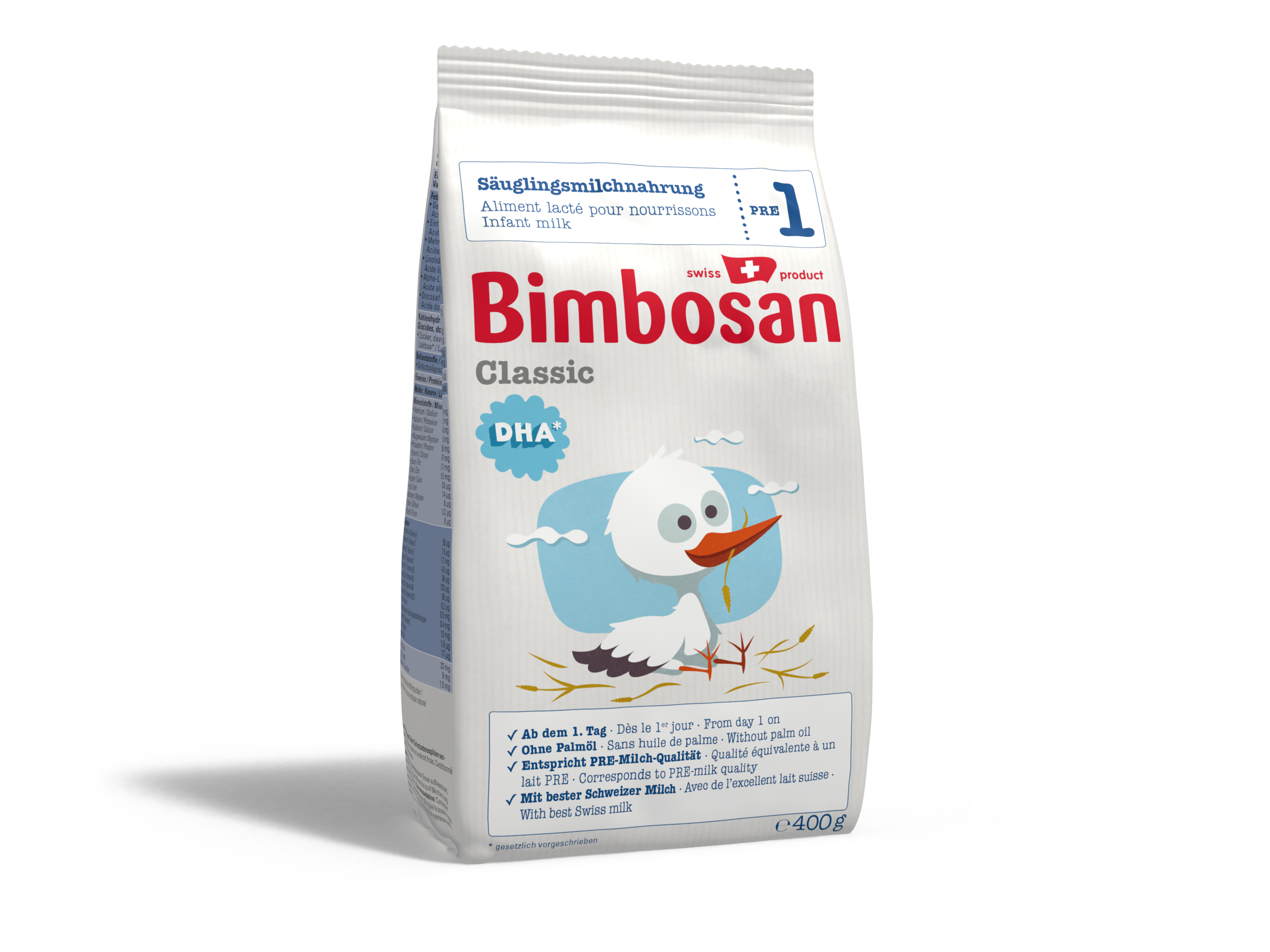 BIMBOSAN Classic 1 lait pour nourrissons refill 400g