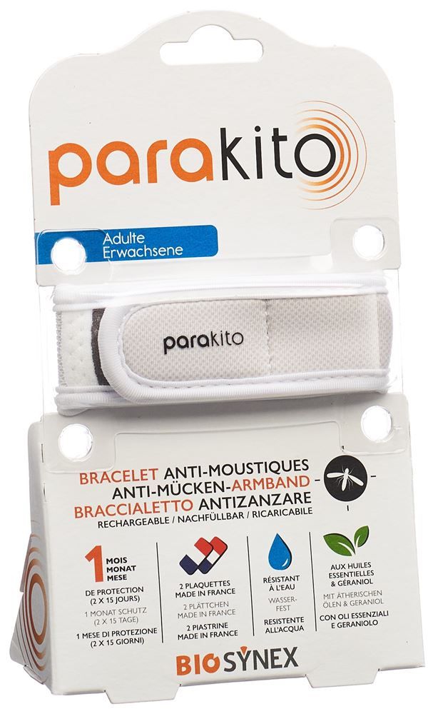 Bracelet Parakito adulte blanc Bracelet Parakito adulte blanc