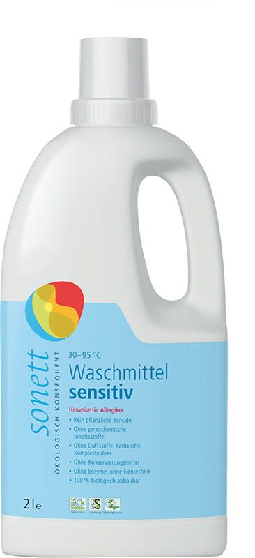 Sonett lessive sensitive 30°-95°C Fl 2lt Sonett lessive sensitive 30°-95°C Fl 2lt