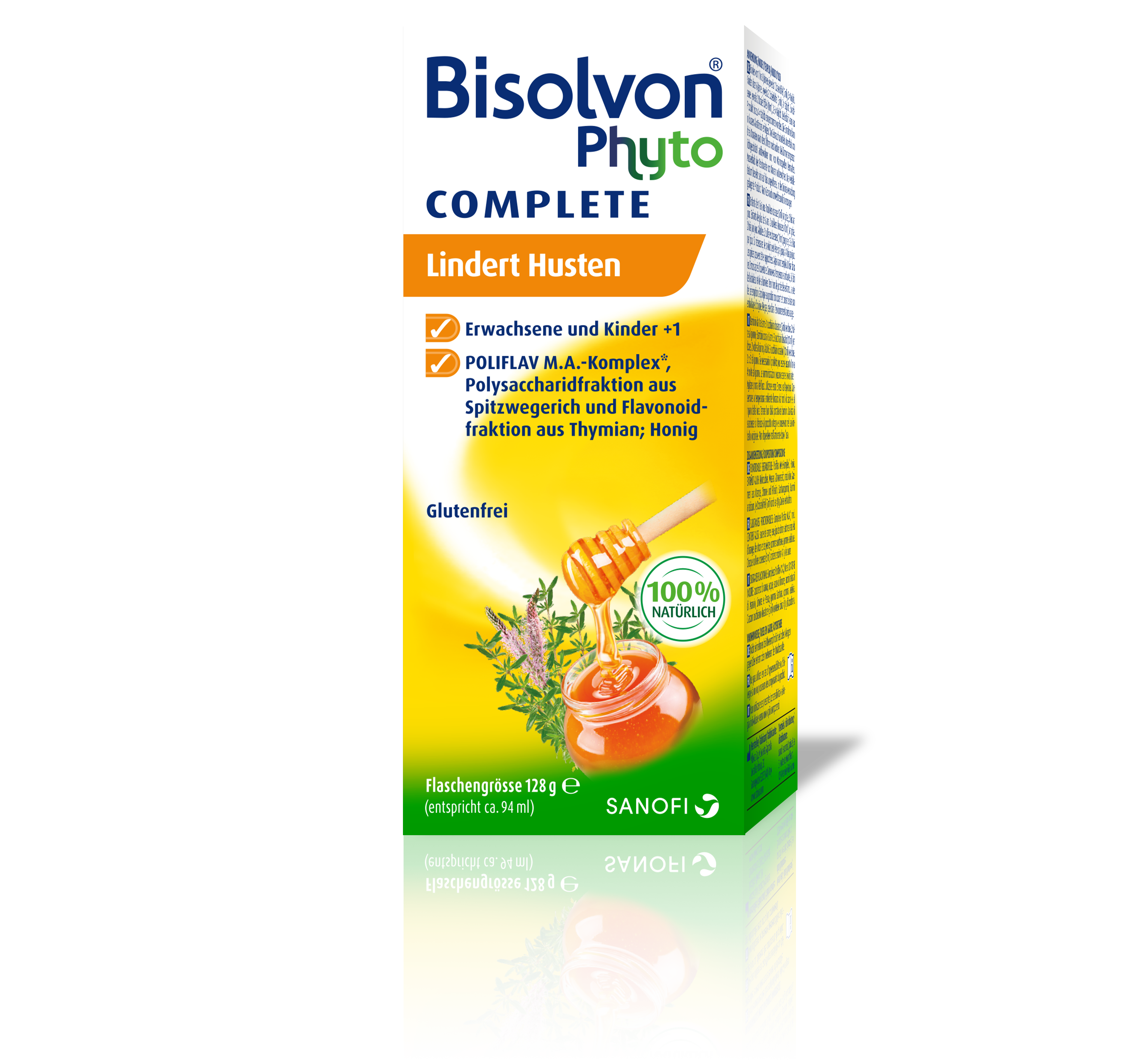Bisolvon® Phyto Complete sirop contre la toux flacon de 94ml Bisolvon® Phyto Complete sirop contre la toux flacon de 94ml