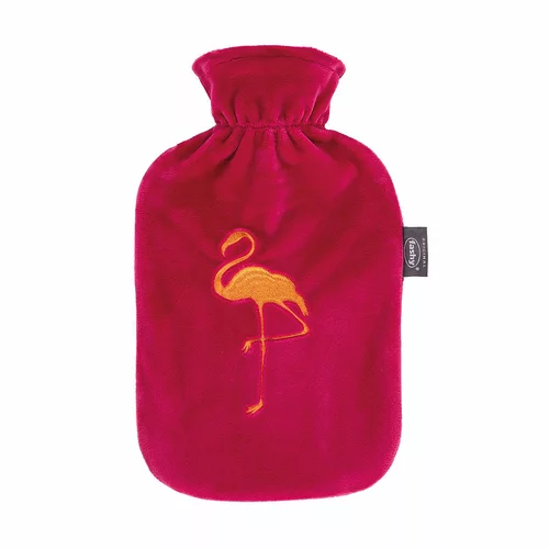 Bouillotte FASHY 2l housse peluche magenta Bouillotte FASHY 2l housse peluche magenta