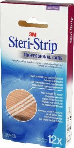 3M Steri Strip 3x75mm blanc renforcé 12 x 5 pièces 3M Steri Strip 3x75mm blanc renforcé 12 x 5 pièces