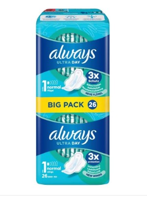ALWAYS Bande Ultra Norm ailes BigP (nouveau) 26 pcs