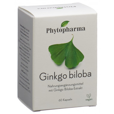 Phytopharma Ginkgo biloba gélules 60 pièces Phytopharma Ginkgo biloba gélules 60 pièces