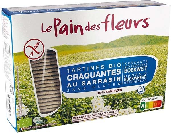 PAIN FLEURS sarrasin sans sucre & sel Bio gf 300g