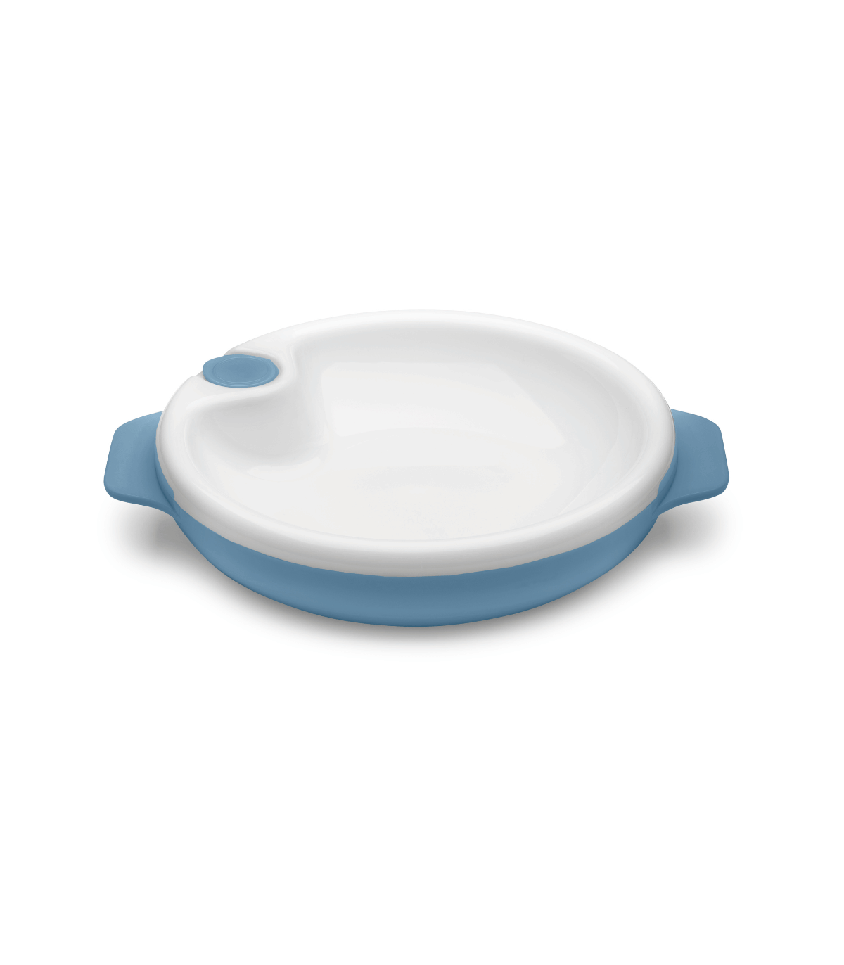 Assiette chauffante Nuvita avec ventouse bleue