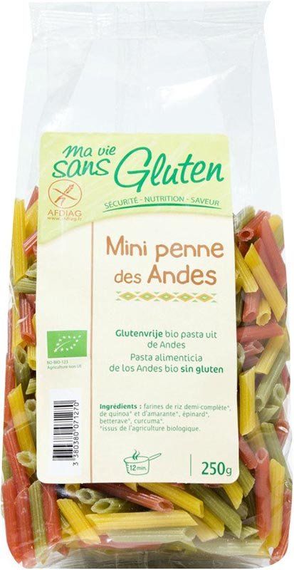 MA VIE S GLUT Mini penne des Andes tricolore 250g
