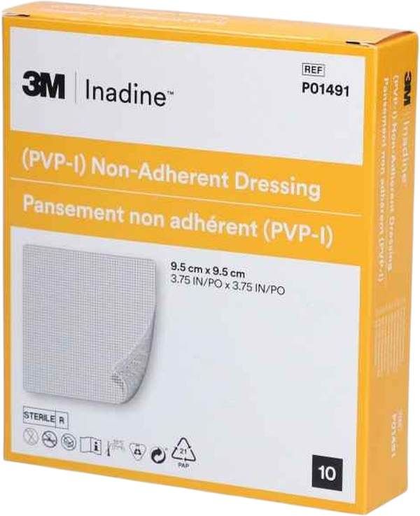 INADINE compresse 9.5x9.5cm st 10 pièces INADINE compresse 9.5x9.5cm st 10 pièces