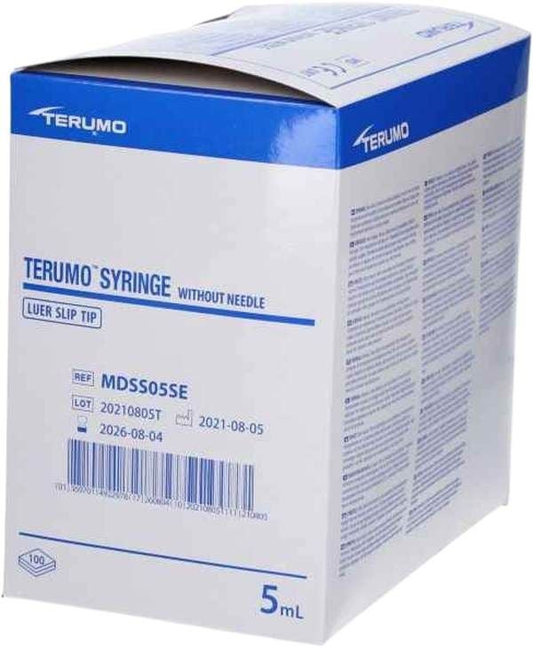 Seringue Terumo 5ml Luer zent MDS 100 pièces Seringue Terumo 5ml Luer zent MDS 100 pièces
