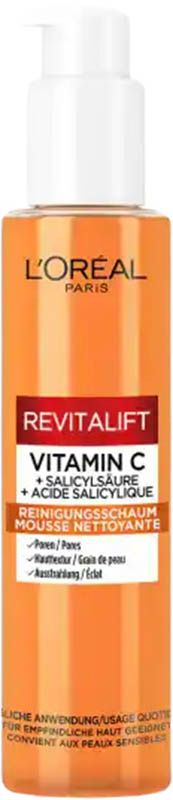 L'OREAL PARIS Revitalift Crème Mousse Nettoyante Vitamine C 150ml
