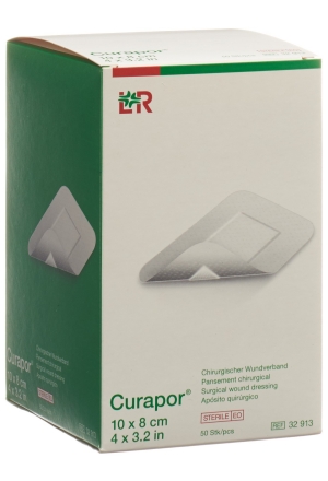 CURAPOR Pansement chirurgical 10x8cm st 50 pièces CURAPOR Pansement chirurgical 10x8cm st 50 pièces