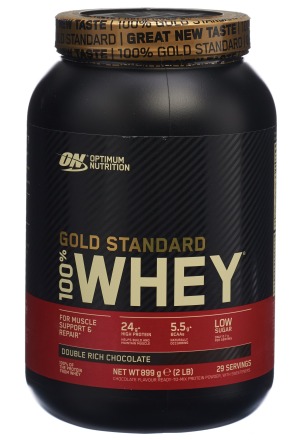 OPTIMUM 100% Whey Gold Standard Chocolate Double Rich 2lb 900 g