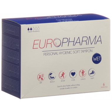 Tampons hygiéniques Europharma 6 pièces Tampons hygiéniques Europharma 6 pièces