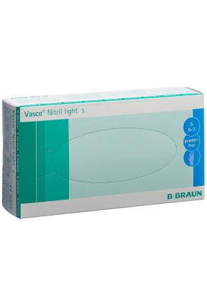 Gants d'examen Vasco Nitril Light S sans latex non poudrés 100 pièces