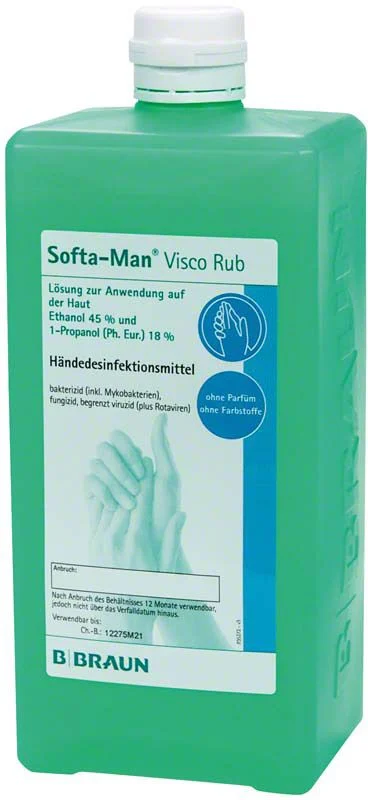SOFTA-MAN VISCORUB désinfectant pour les mains 1000ml