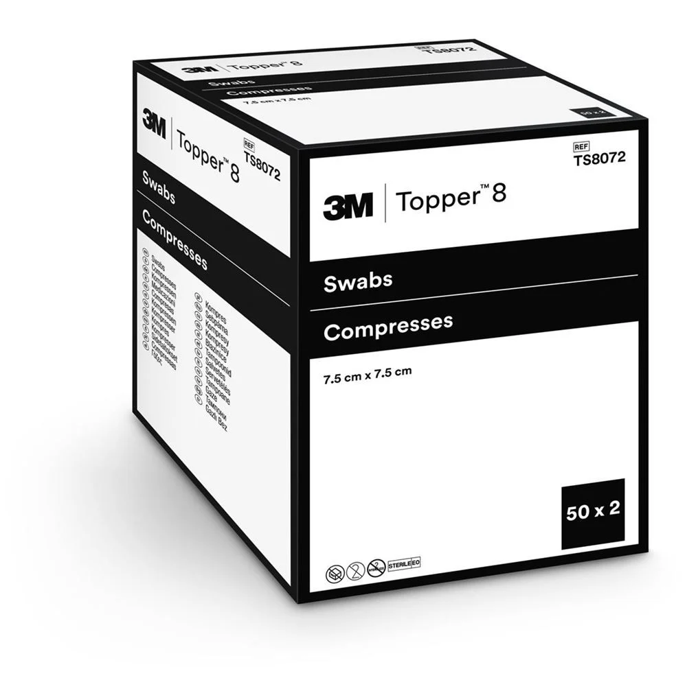 Topper 8 NW Kompr 7.5x7.5cm ster (n) 100 pièces