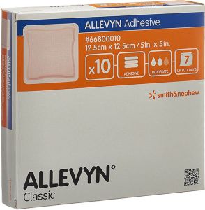 Allevyn Adhesive Pansement adhésif 12.5x12.5cm 10 pièces