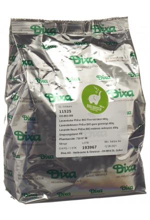 DIXA Fleurs de lavande PhEur BIO purifiées entières 400g DIXA Fleurs de lavande PhEur BIO purifiées entières 400g