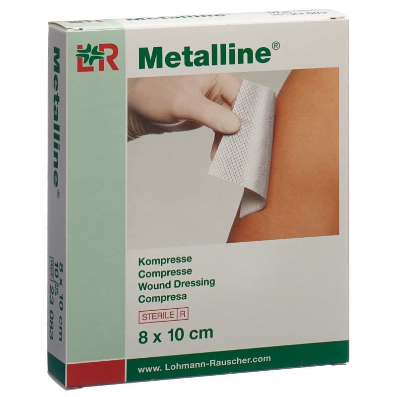 Metalline Compresses 8x10cm stérile Btl 10 pièces