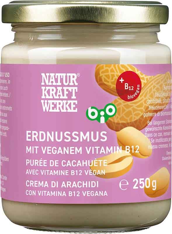 NATURKRAFTWERKE Purée d'arachide B12 Deme Bio/kbA 250g NATURKRAFTWERKE Purée d'arachide B12 Deme Bio/kbA 250g