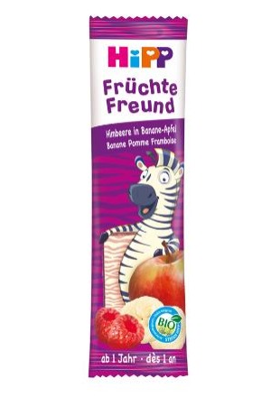 HIPP Ami des fruits bio Framboise Banane Pomme 23g HIPP Ami des fruits bio Framboise Banane Pomme 23g