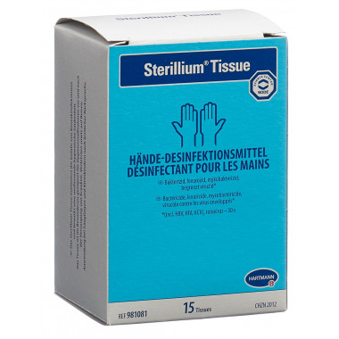 Lingettes désinfectantes Sterillium Tissue 15 pièces Lingettes désinfectantes Sterillium Tissue 15 pièces