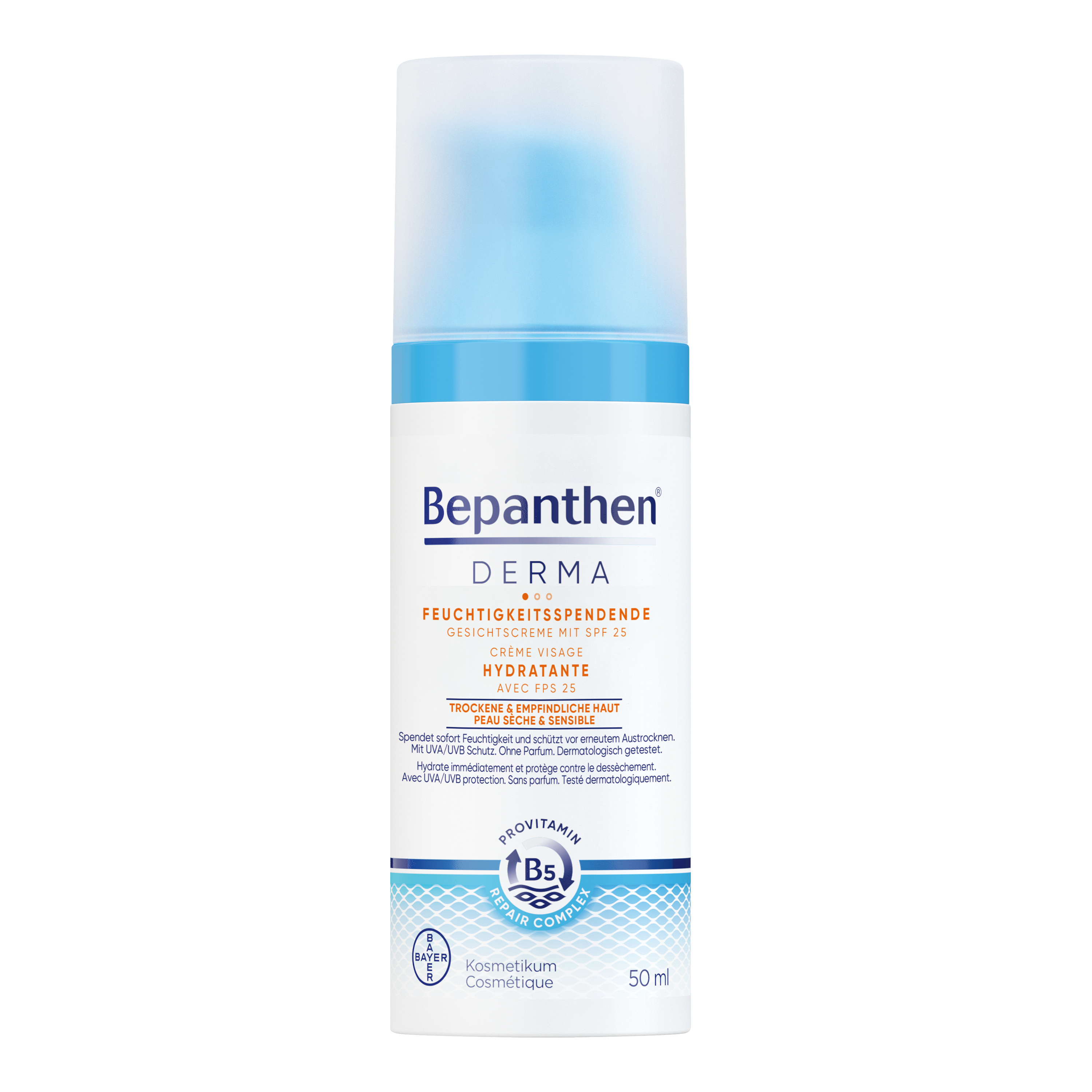 Bepanthen® Derma Crème hydratante pour le visage SPF25 50ml