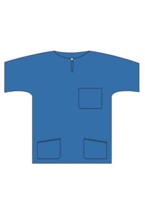 BARRIER Scrub Suit Shirt L bleu 48 pièces BARRIER Scrub Suit Shirt L bleu 48 pièces