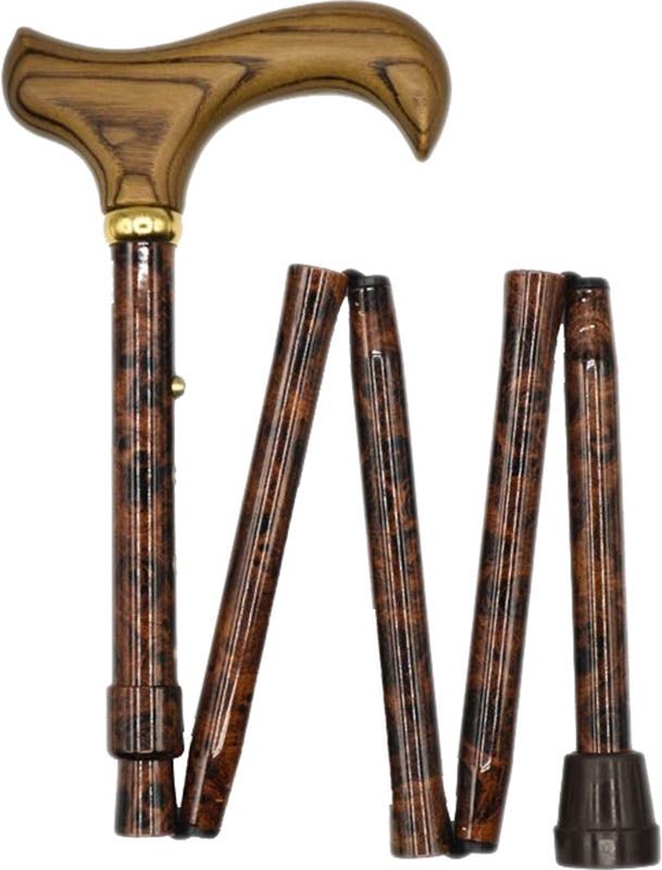 Canne pliante Gastrock 78-86cm 5 branches en aluminium Birdeye Derby