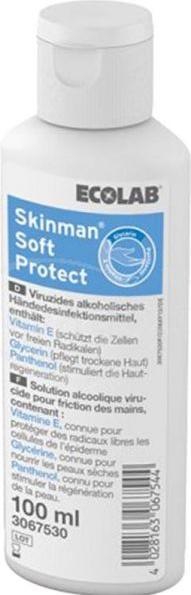 SKINMAN SOFT PROTECT désinfectant virucide pour les mains à base d'alcool 100ml