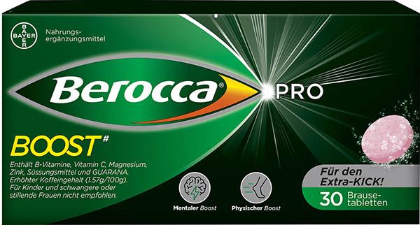 Berocca® Pro Boost comprimés effervescents 30 pièces Berocca® Pro Boost comprimés effervescents 30 pièces