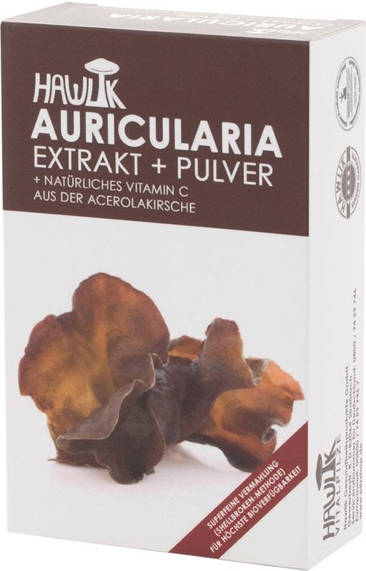 HAWLIK Extrait d'Auricularia + poudre Capsules 60 pièces