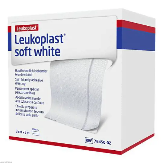 Leukoplast Soft blanc 8 cm x 5 m