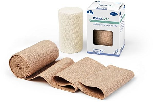 RHENA Star Elast Bande 8cmx5m peau ouverte 10 pièces