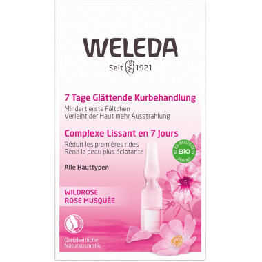Rose musquée Weleda traitement de cure lissant 7 jours 7 x 0.8 ml Rose musquée Weleda traitement de cure lissant 7 jours 7 x 0.8 ml