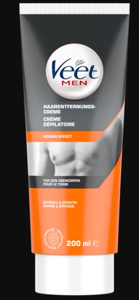 VEET FOR MEN crème gel épilatoire corps Tb 200ml