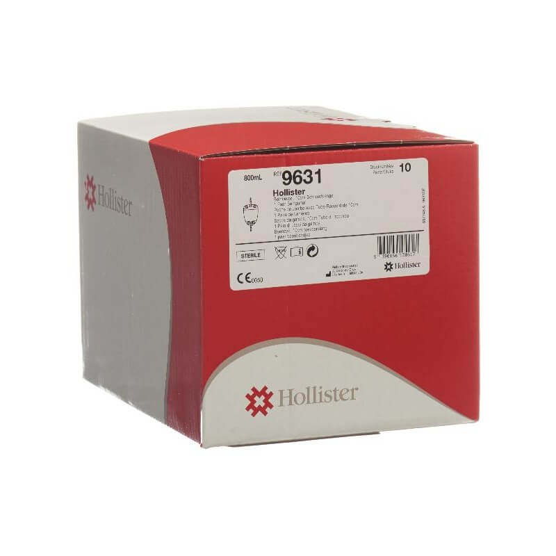 Poche urinaire pour les jambes Hollister 800ml avec tuyau de dérivation 10cm anti-retour stérile 10 pièces