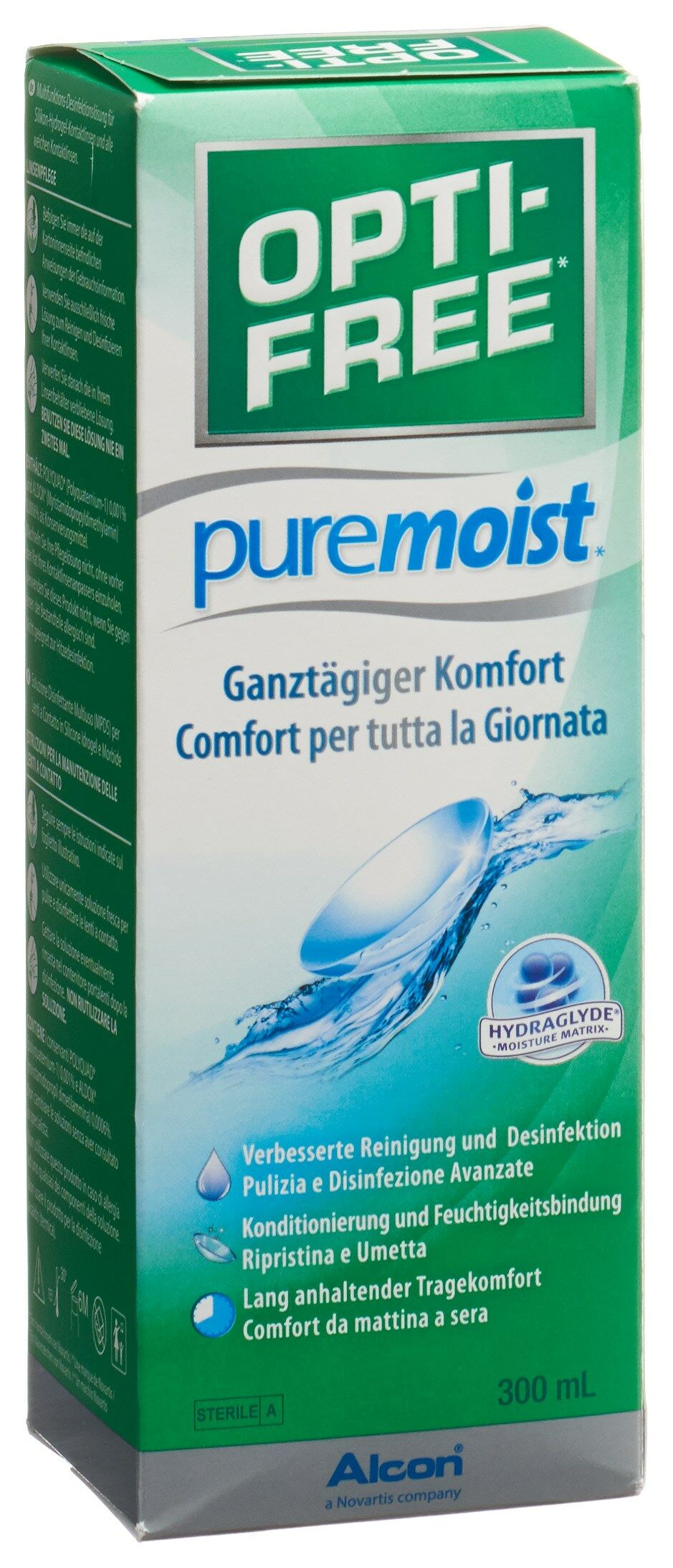 OPTI-FREE® PureMoist Solution désinfectante multifonctions 300ml OPTI-FREE® PureMoist Solution désinfectante multifonctions 300ml