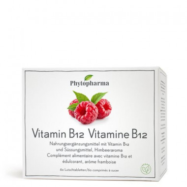 PHYTOPHARMA Vitamine B12 comprimés à sucer 60 pièces PHYTOPHARMA Vitamine B12 comprimés à sucer 60 pièces