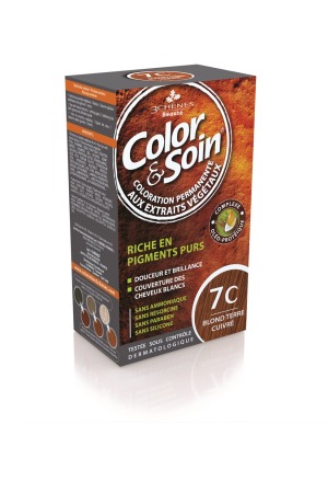 COLOR & SOIN Coloration 7C blond terre cuivrée 135ml
