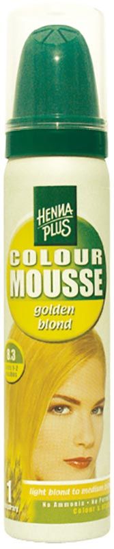 HENNA PLUS Mousse de couleur blond doré 8.3 75ml