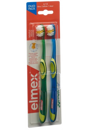 elmex JUNIOR brosse à dents Duo 2 pièces