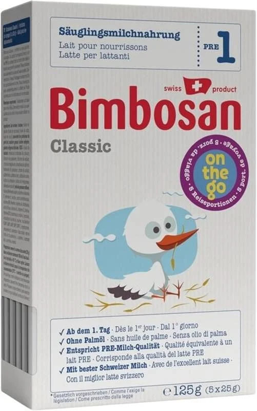 BIMBOSAN Classic 1 nourrisson voyage 5 x 25g