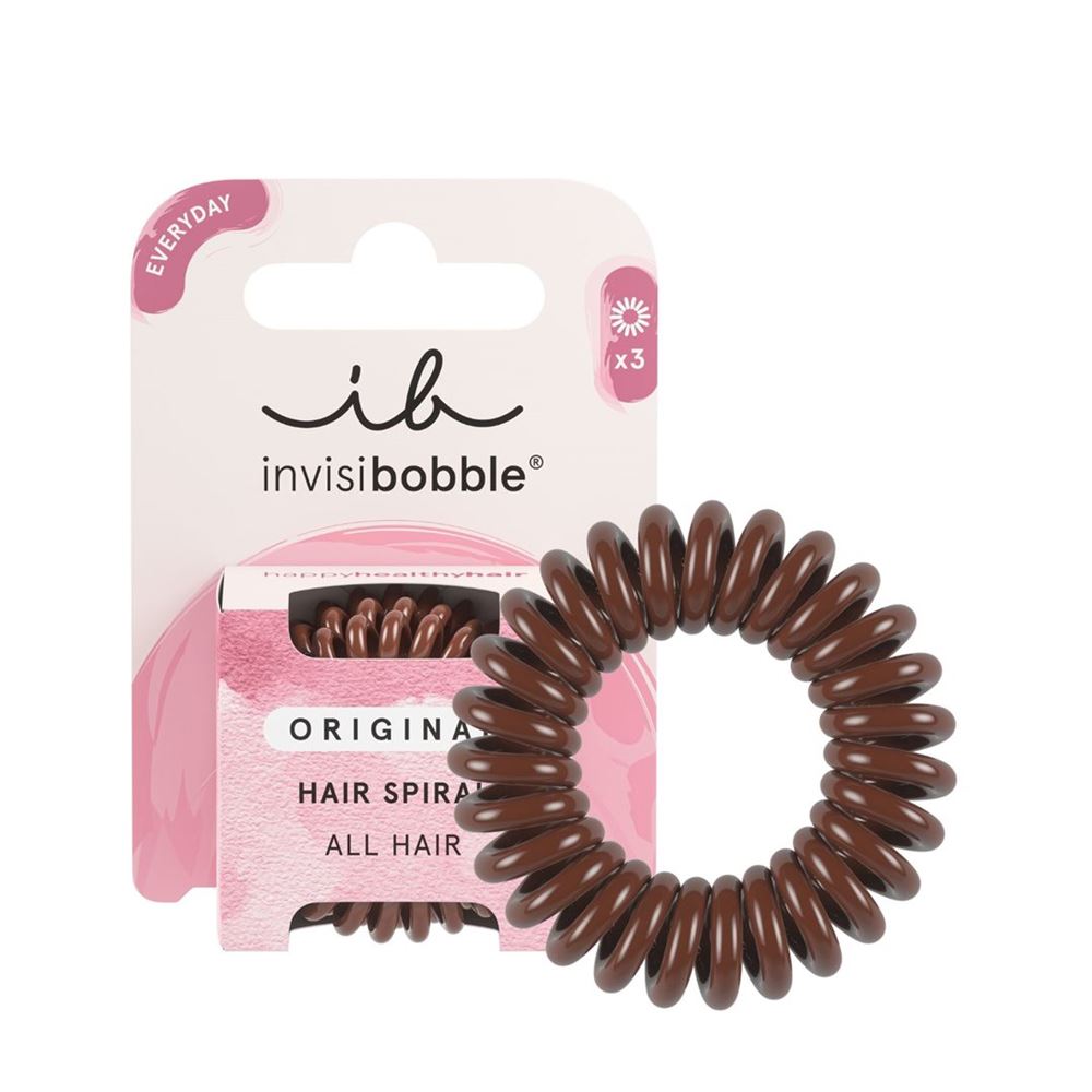 INVISIBOBBLE Fixateur de cheveux Original pretz brown 3 pièces