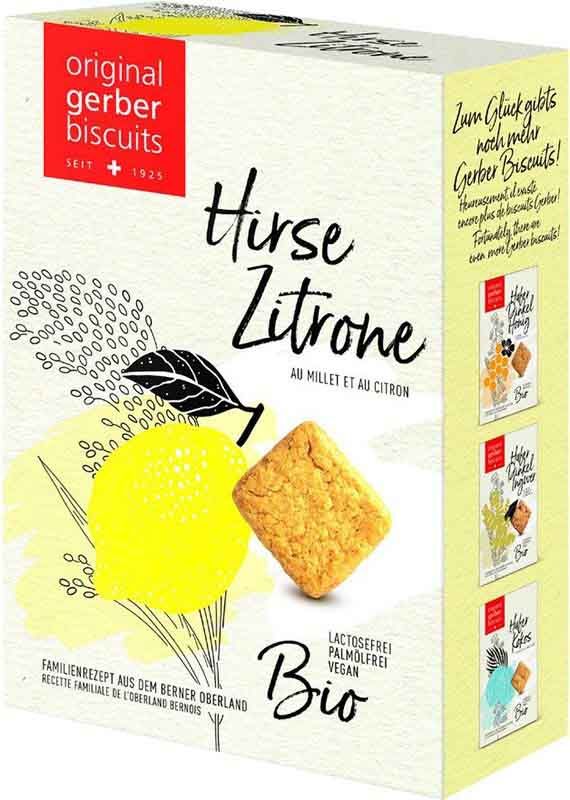 GERBER Millet Biscuits au citron bio 160g