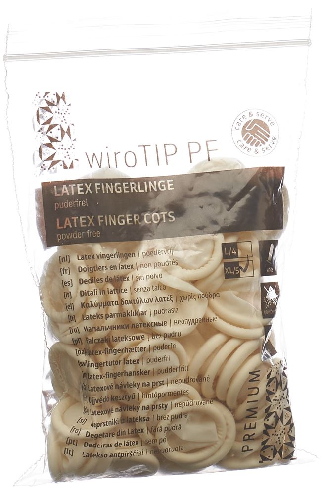 GRIBI doigtiers latex XL non poudrés non stériles btl 100 pièces